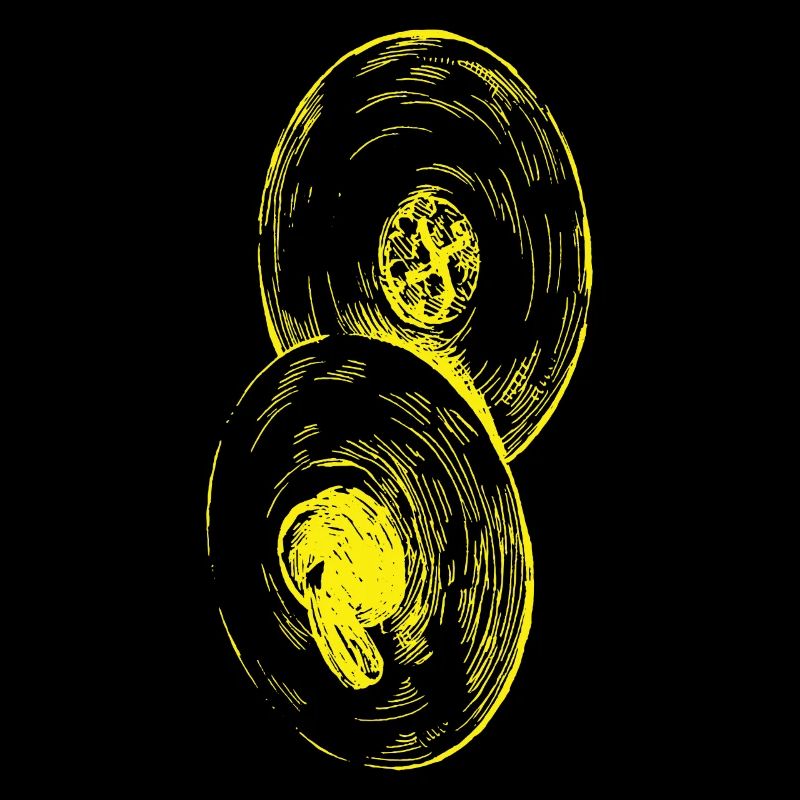 Cymbales Player Line Art