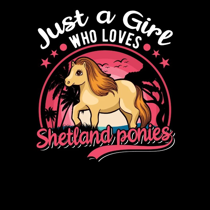 Shetlandpony Mädchen Shetland-Pony Shetty