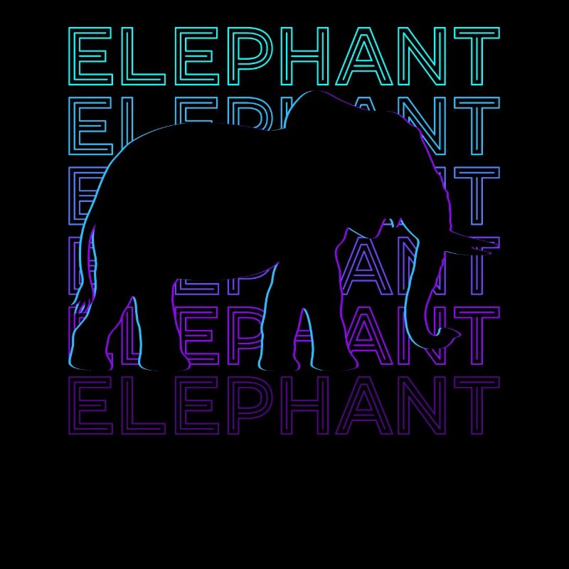 Elefant Retro Geschenk