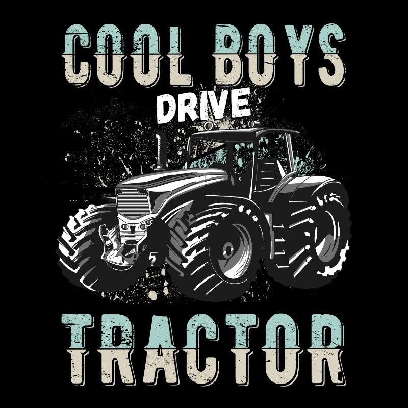 Cool Guys Drive Tractor Tractor Young Farm