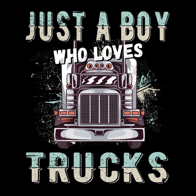 nur ein Junge, der Trucks liebt