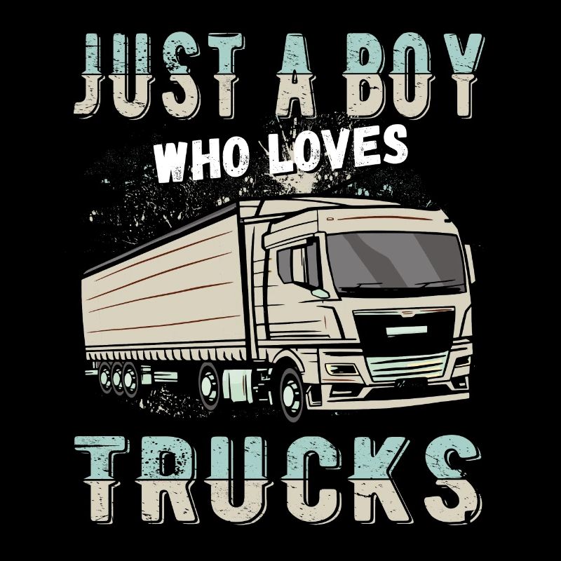 nur ein Junge, der Trucks liebt