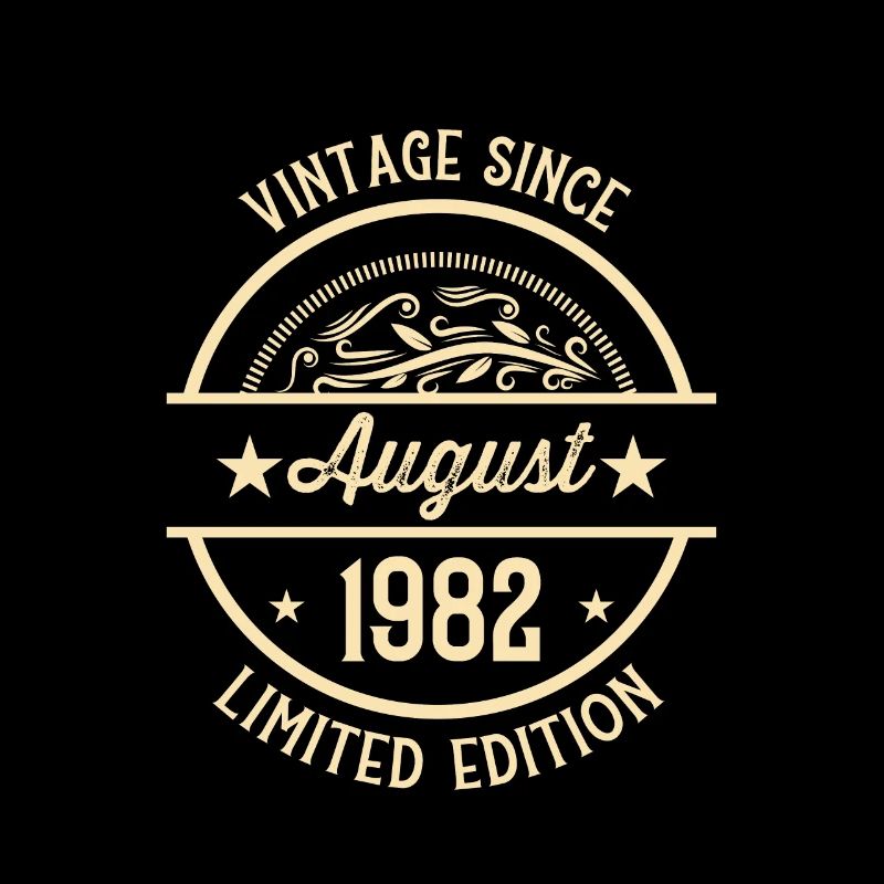 Geburtstag Vintage seit August 1982