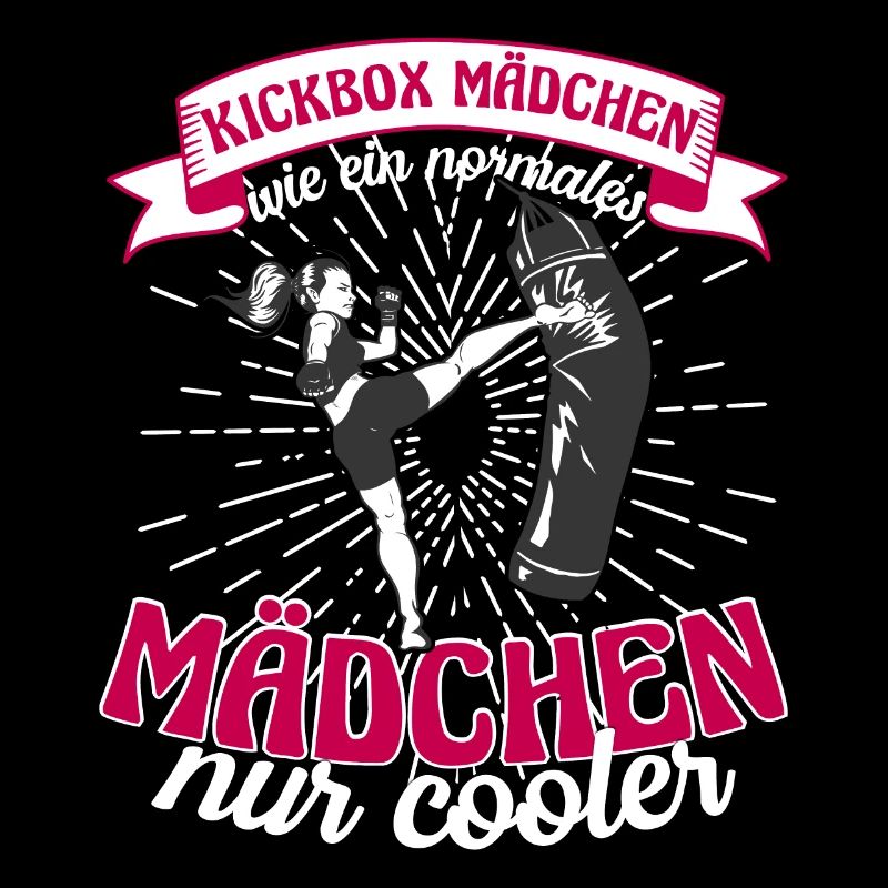 Kickboxerin Mädchen wie ein normales Mädchen