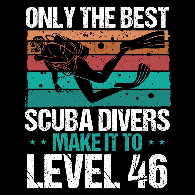 46 Scuba Diving Level 46 Year Diver Snorkeling