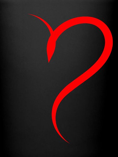 Half Red Heart