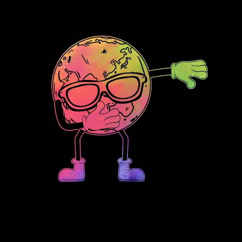Terre Dab Danse Cool Planète Dabbing Planète Dabbing
