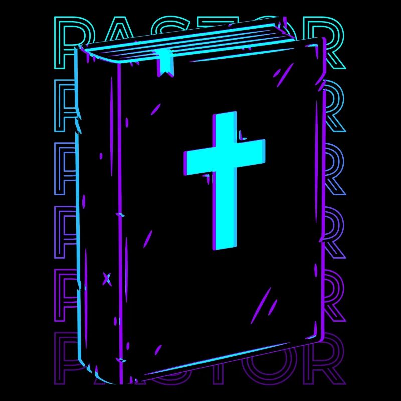 Pasteur De l’Église Chrétienne Prédicateur Retro