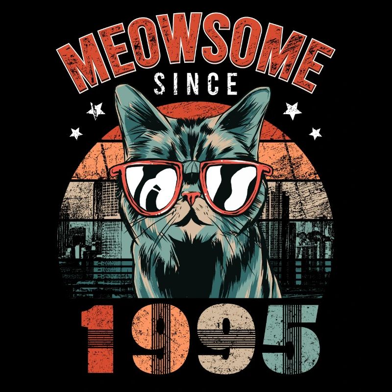 Meowsome 1995 Année de naissance 1995 Anniversaire du chat