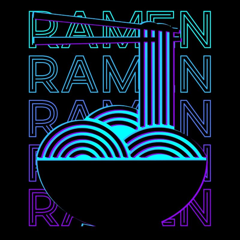 Ramen Noodles Retro