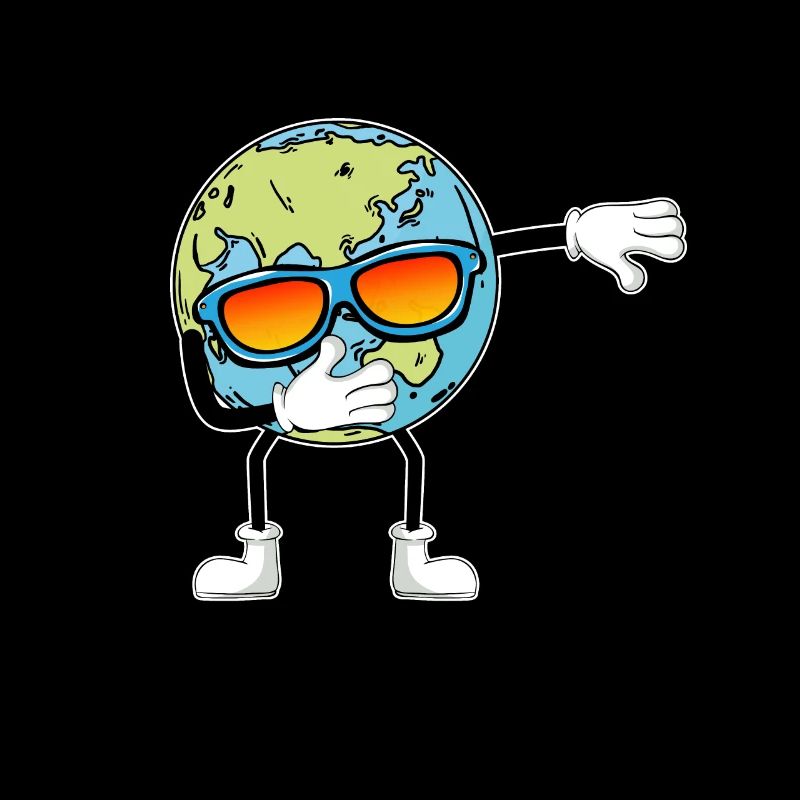 Terre Dab Danse Jour de la Terre Dabbing Planète Drôle
