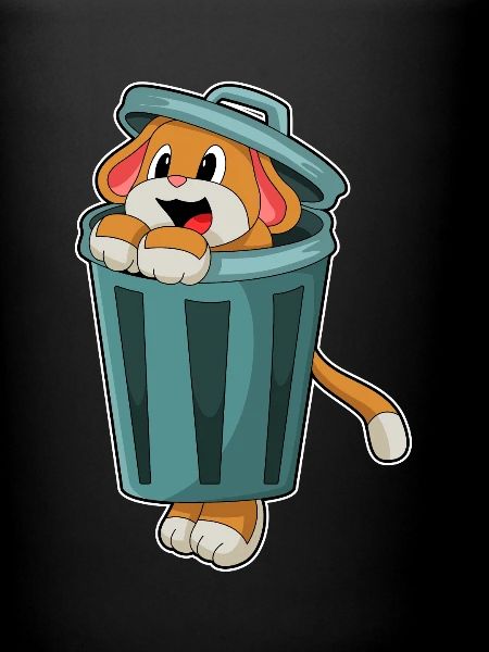 Dog Trash Can
