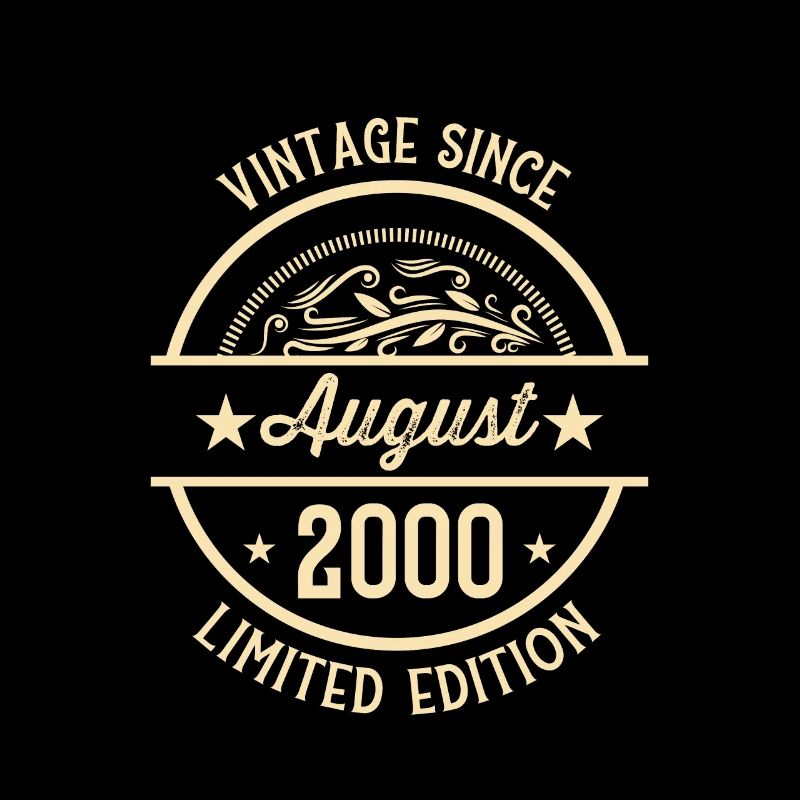 Geburtstag Vintage seit August 2000
