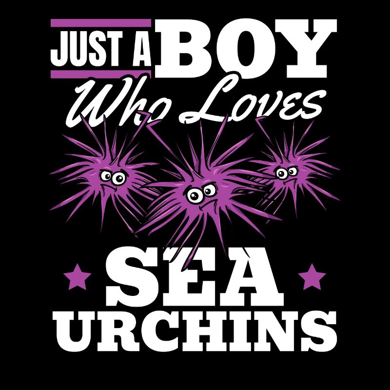 Nur ein Junge, der Seeigel liebt