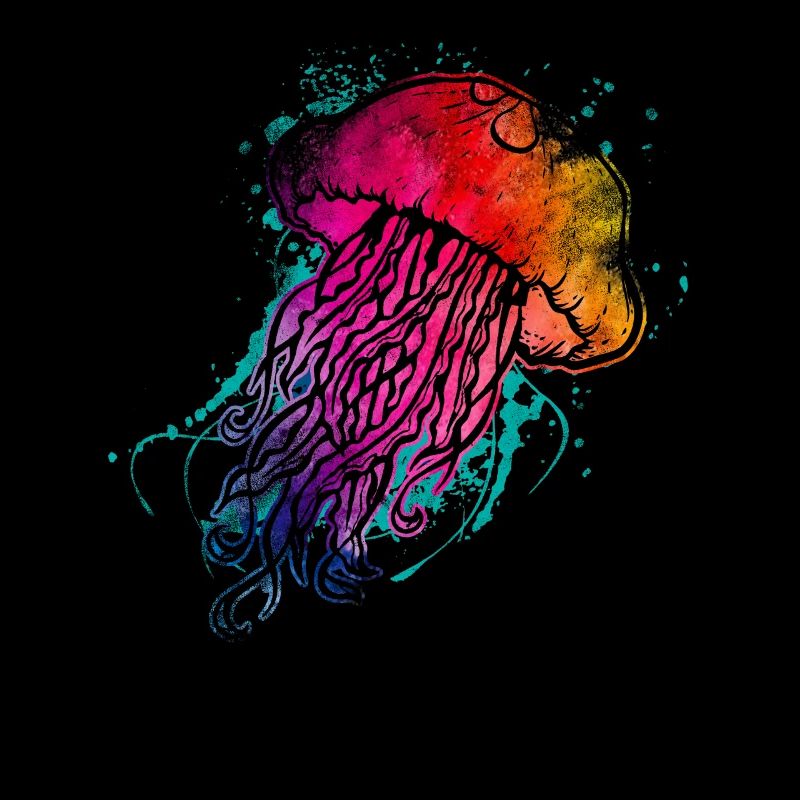 Bunte Qualle