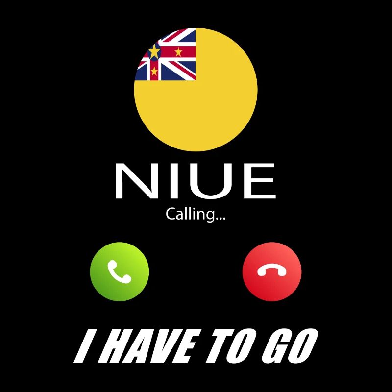 Niue ruft an Lusiger Flaggen Spruch