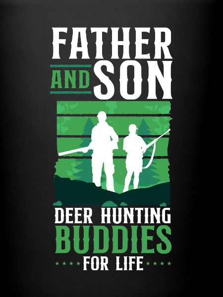 Cerf chasse chasseur père