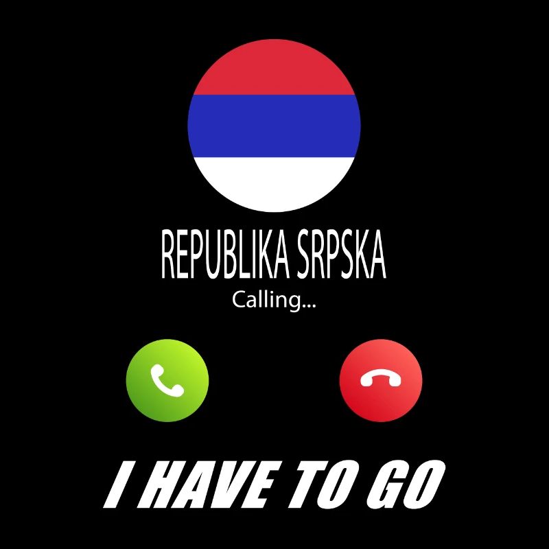 REPUBLIKA SRPSKA ruft an Lusiger Flaggen Spruch