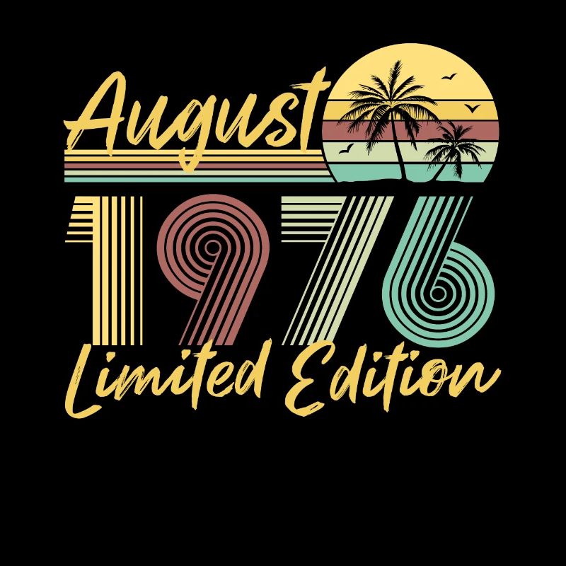 August 1976 Limited Edition Geburtstag Geschenk
