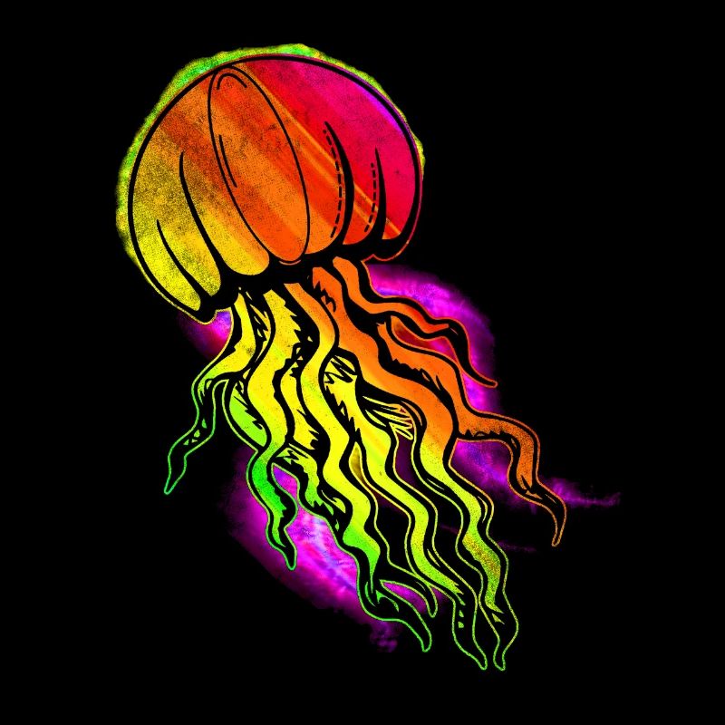 Bunte Qualle