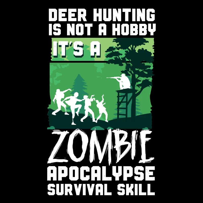 Buck Deer Hunting Hunter Zombie