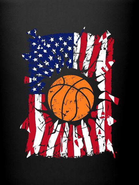 Drapeau de Basketball USA