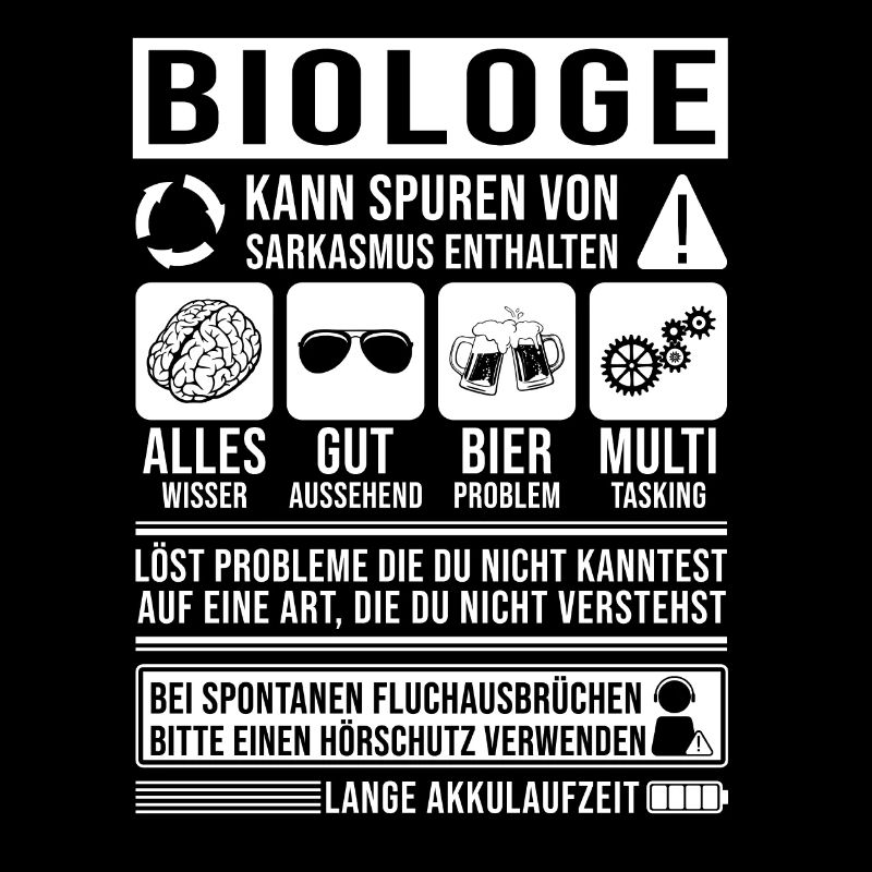 Biologe Spruch lustig