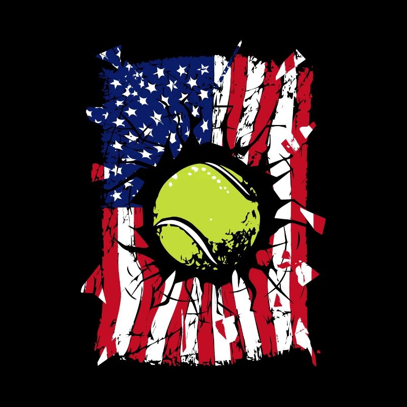 Tennis USA Drapeau