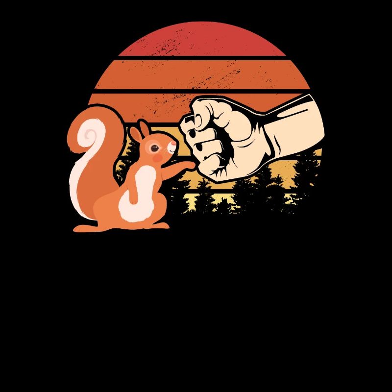 Squirrel Fist Push Squirrel Lover