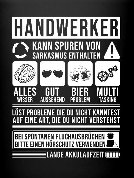 Handwerker Spruch lustig