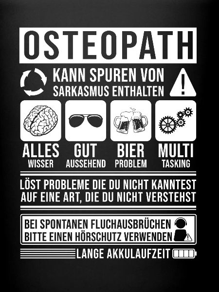 Osteopath Spruch lustig