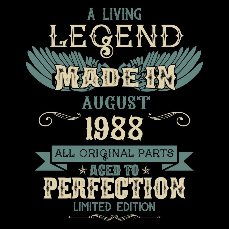 August 1988 Vintage Birthday