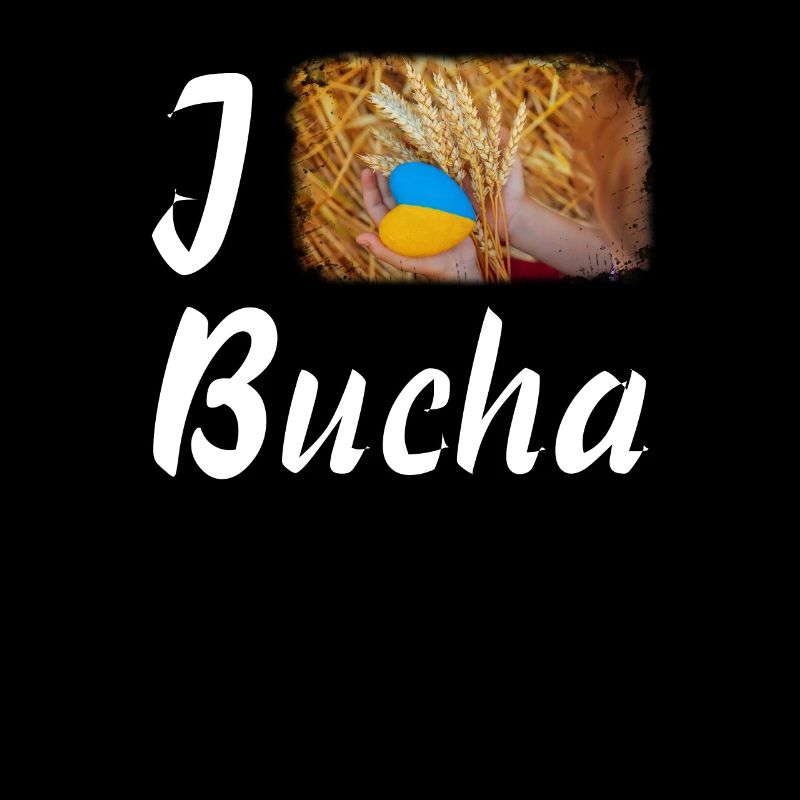 J’adore le drapeau de la ville ukrainienne de Bucha