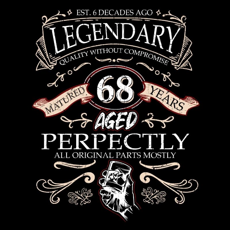 Vintage Legendary - Aged perfectly 68th birthday