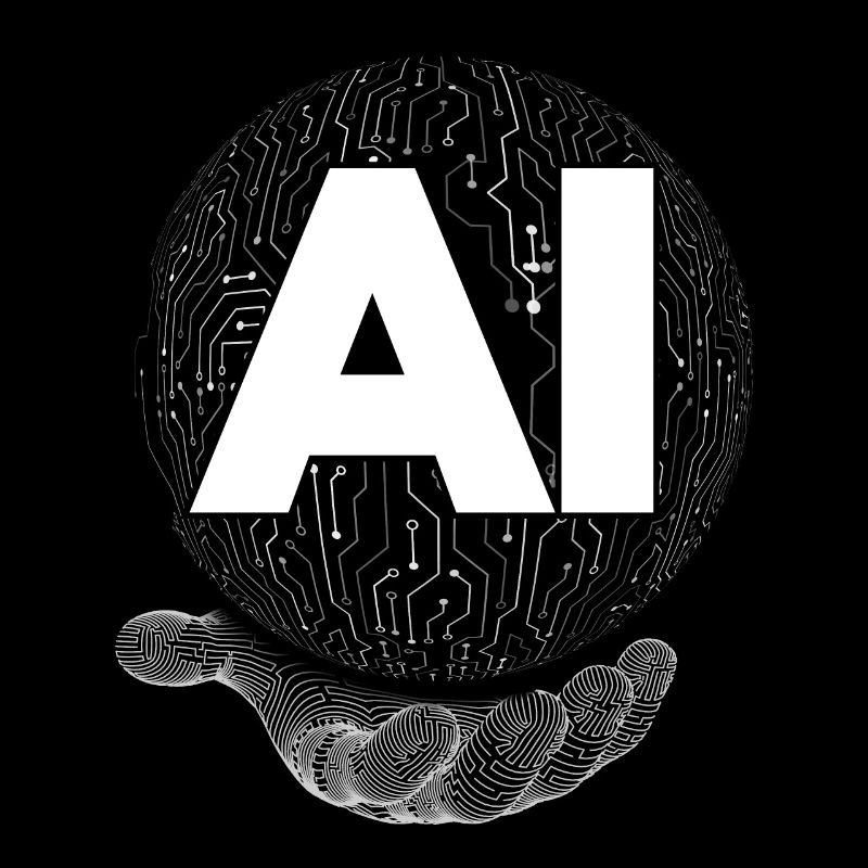 AI Roboter Hand Computer Hand