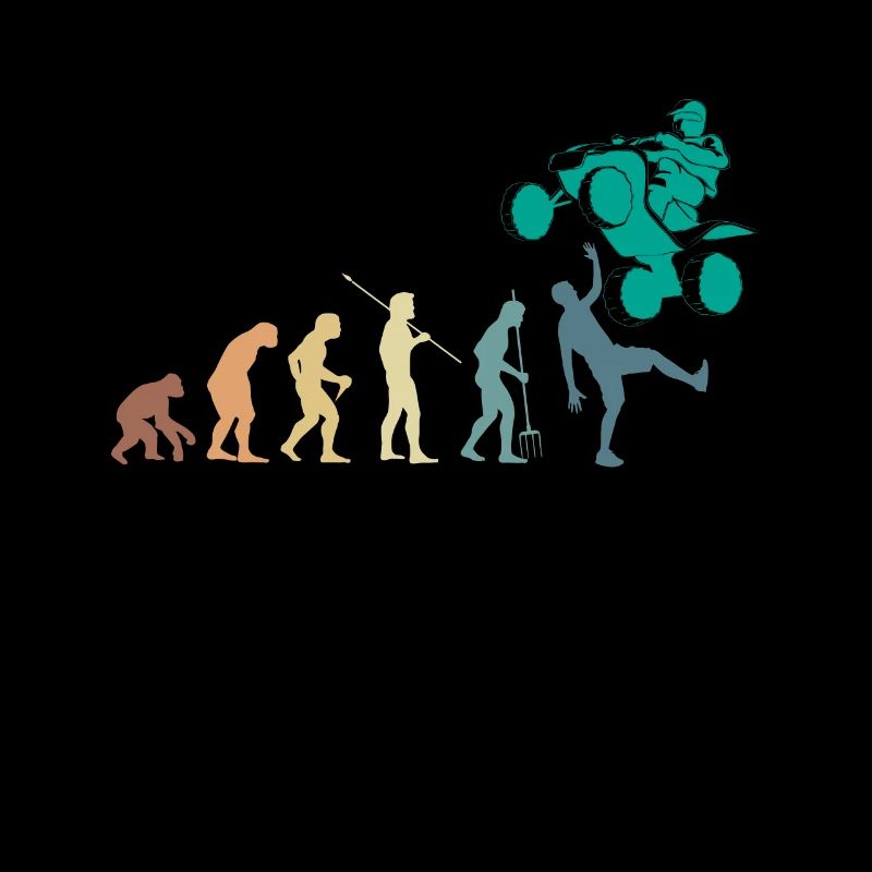 Vintage Retro Evolution Quad Shirt Gift