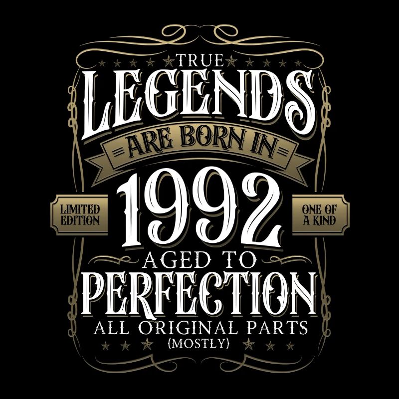Legend 1992 30th Birthday Gift Men Funny
