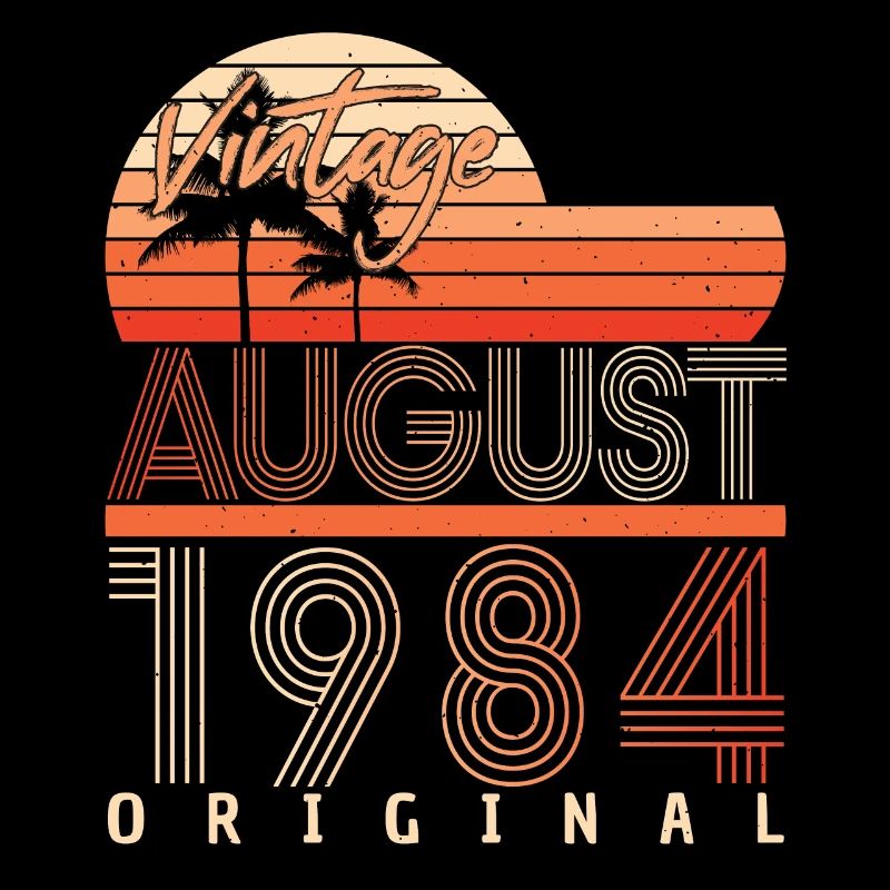 Birthday greeting for August 1984