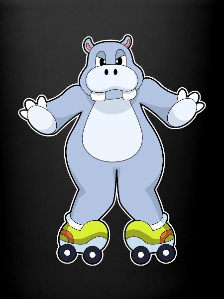 Patins à roulettes hippopotames