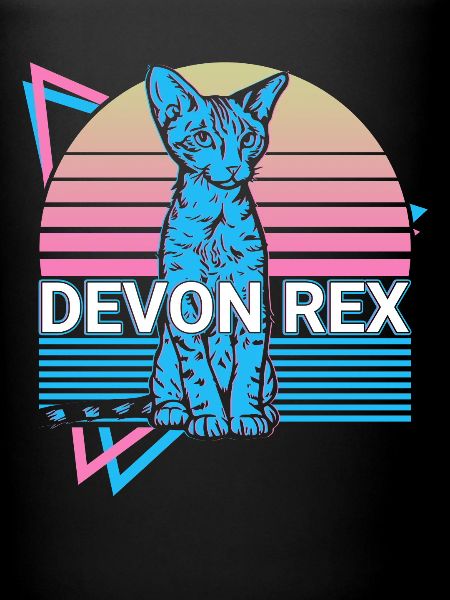 Devon Rex Katze Retro
