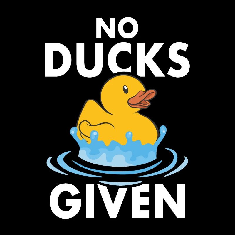 No Ducks Given Enten Wortspiel Quietscheenten