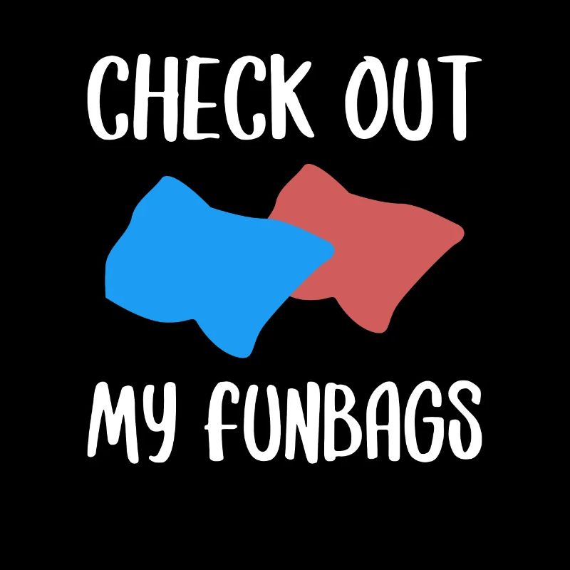 Check Out My Funbags Shirt Geschenk Cornhole