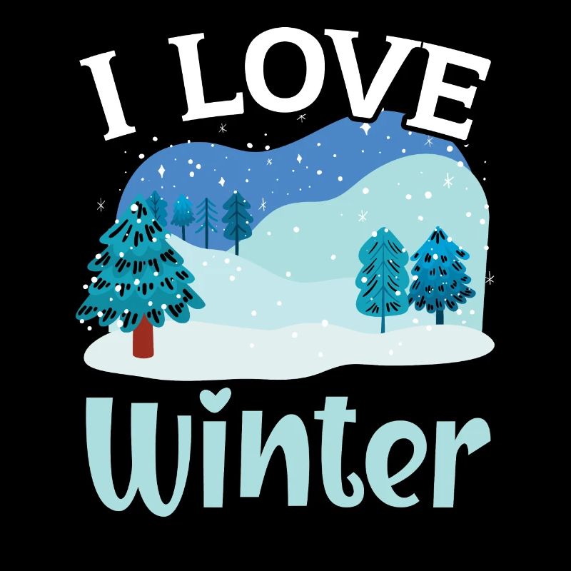 Ich liebe Winterschnee Schnee Schnee Wintersaison