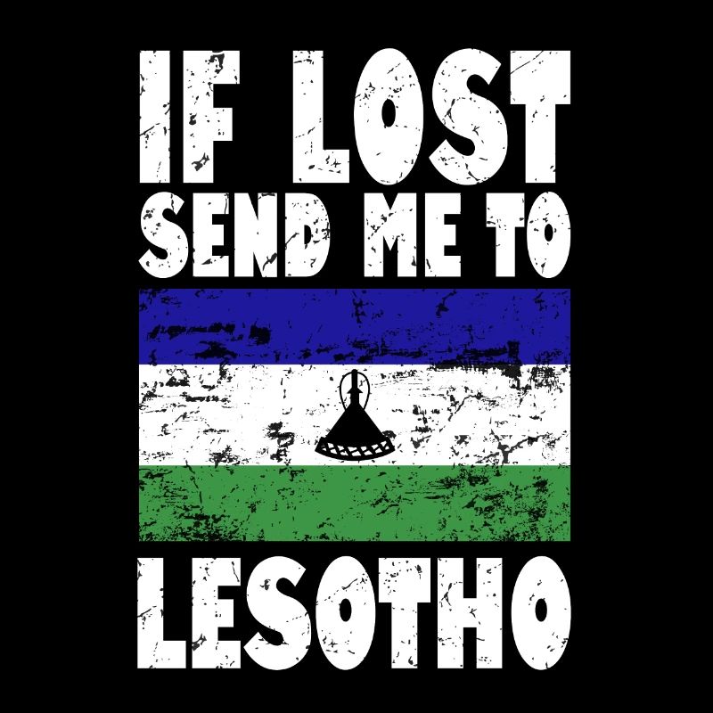 Lesotho Flagge Spruch