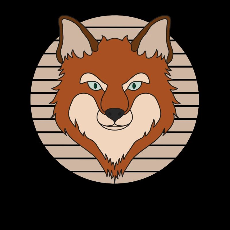 Motif d’animal sauvage de la forêt avec un design de renard