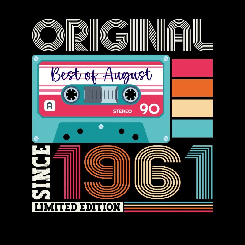 Original Août 1961 61st Birthday Gift Retro