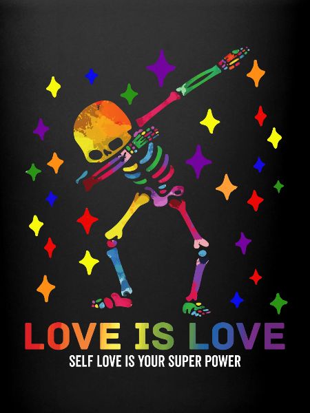 LGBT LGBTQ Dabbing Squelette