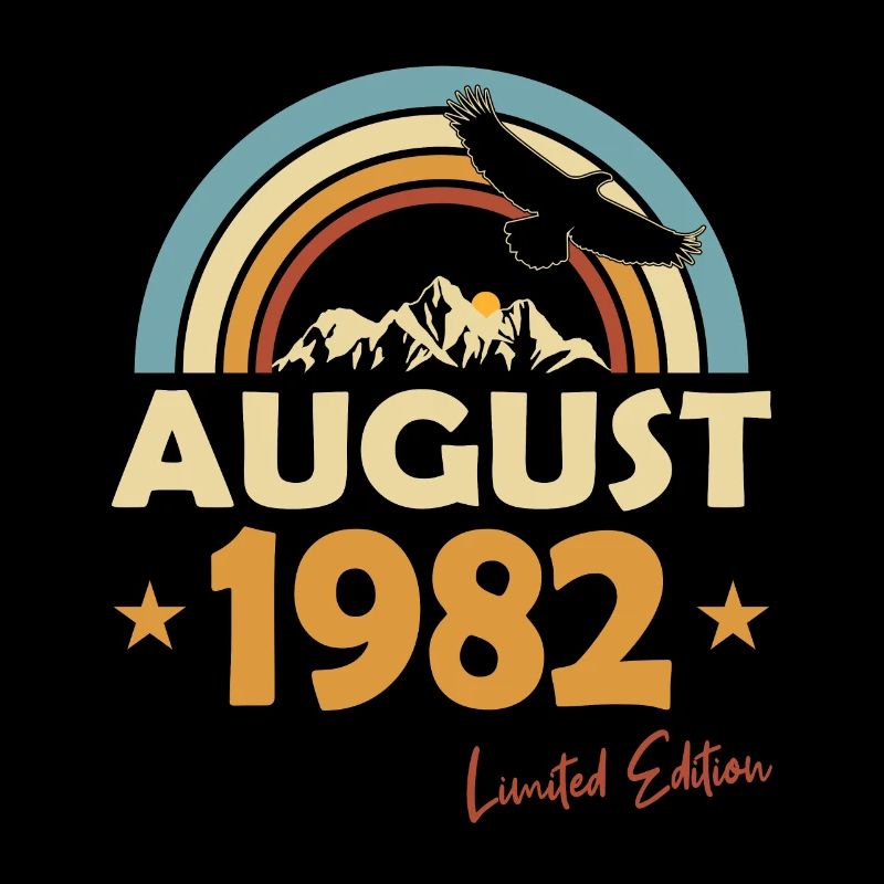 40th birthday born August 1982