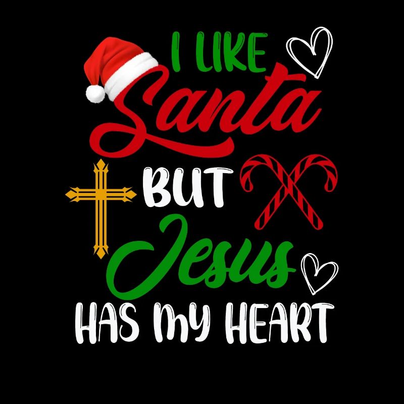 Ich liebe den Weihnachtsmann Jesus hat mein Herz