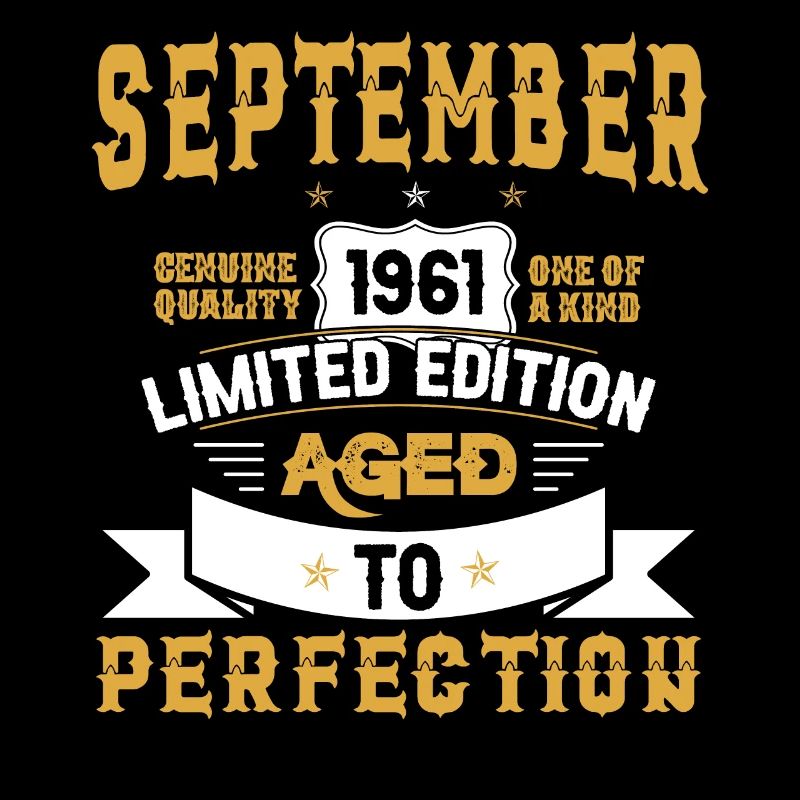 Geburtstag September 1961 geboren Vintage
